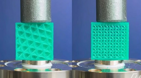 تست اینفیل در پرینت سه بعدی