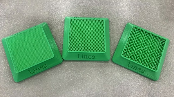 اینفیل خطی در پرینت سه بعدی